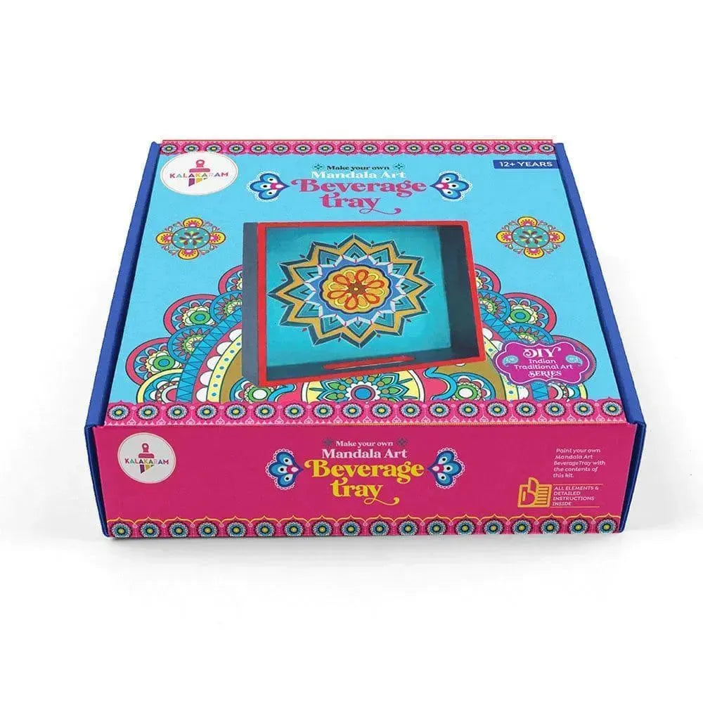 Kalakaram Mandala Art Beverage Tray DIY Activity Box - Naivri