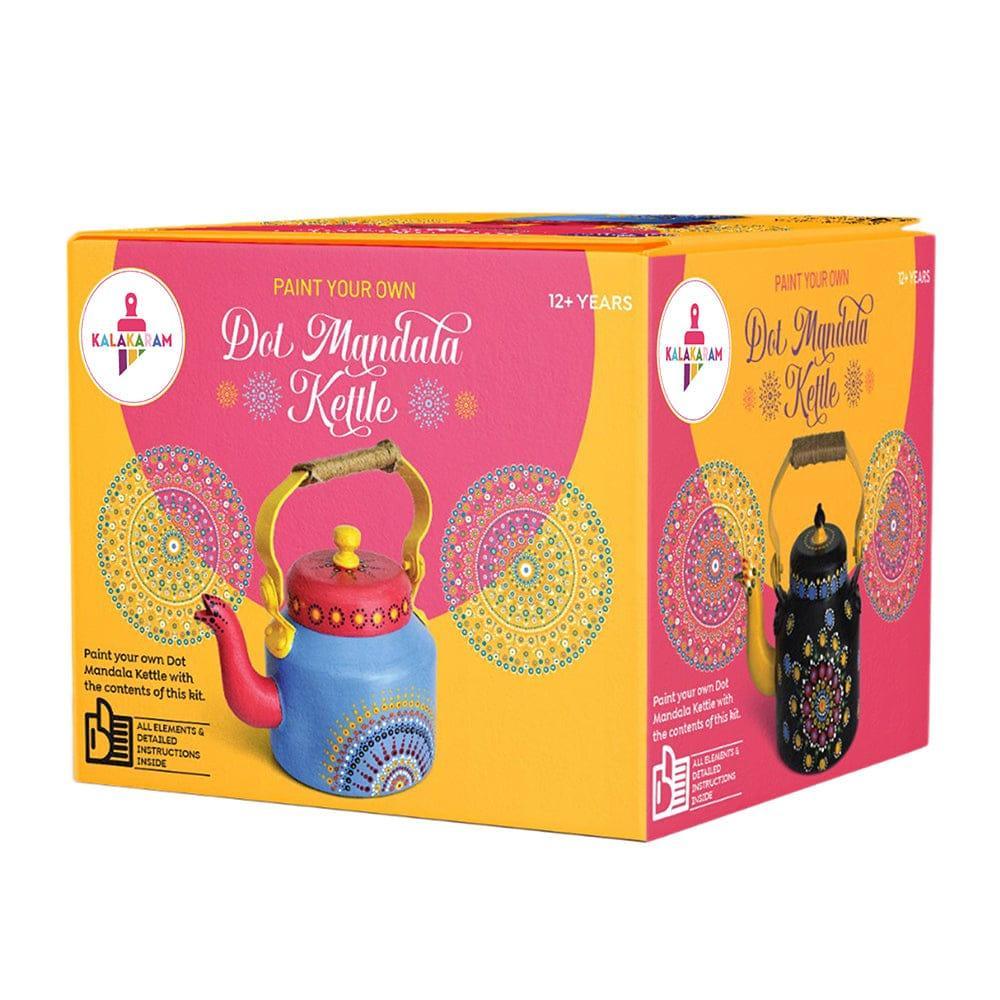 Kalakaram Paint Your Own Dot Mandala Kettle - Naivri