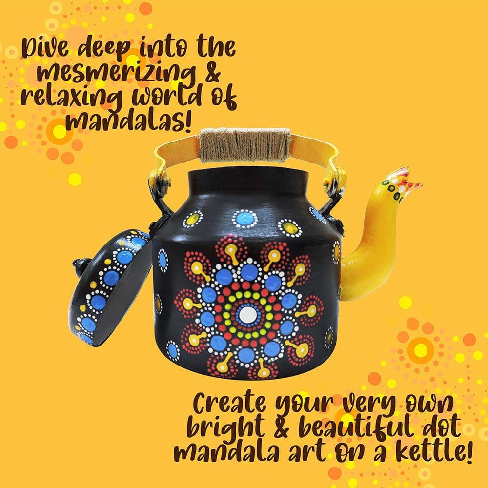 Kalakaram Paint Your Own Dot Mandala Kettle - Naivri