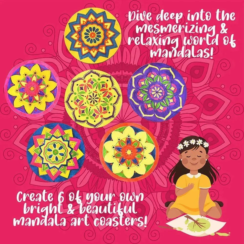 Kalakaram Paint Your Own Mandala Art Coasters - Naivri