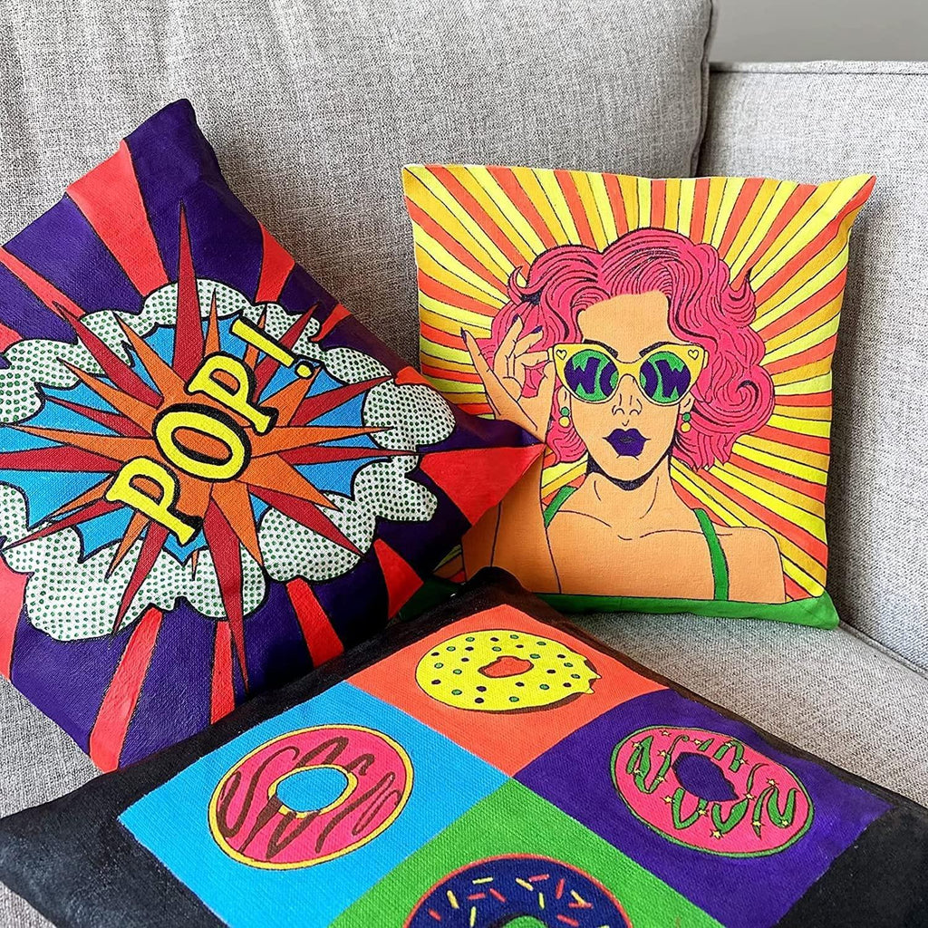 Kalakaram Paint Your Own Pop Art Cushion Covers - Naivri