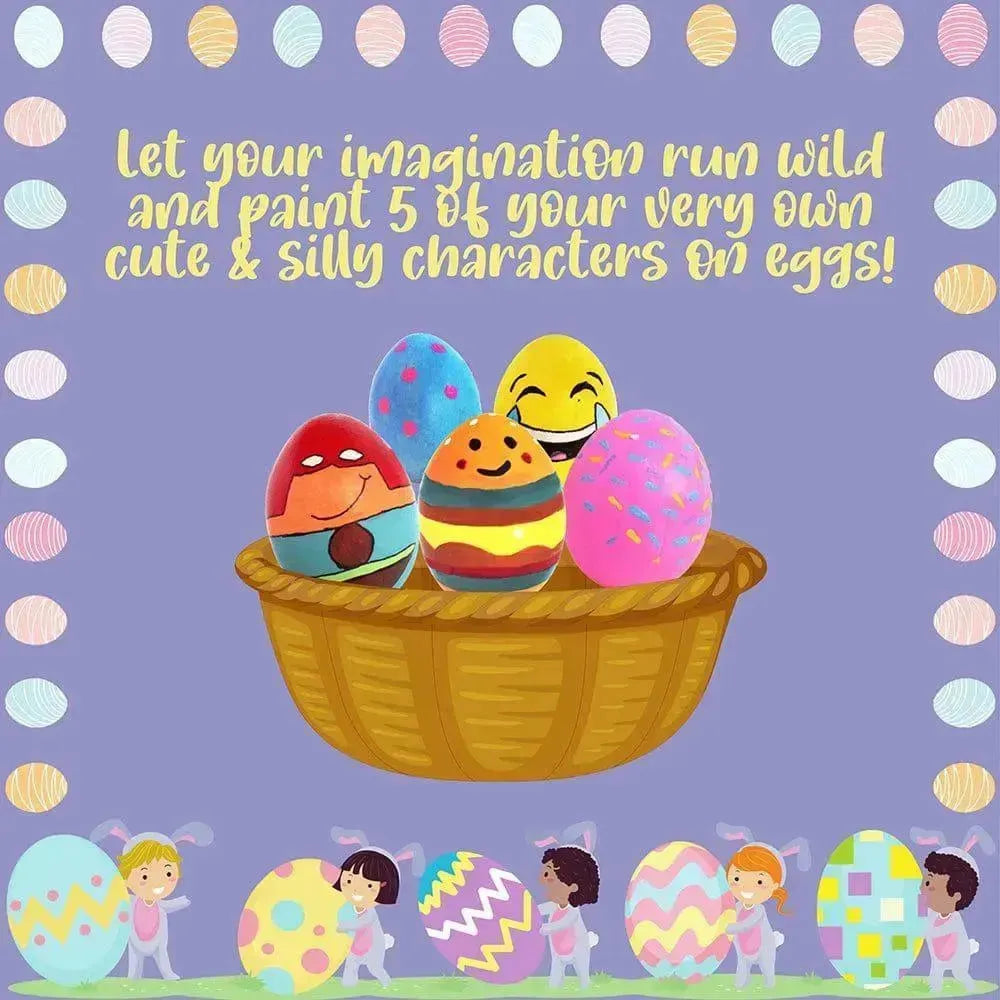 Kalakaram Resin Egg Painting Kit – DIY Art Activity for Kids with Paints, Brushes & Palette - Naivri