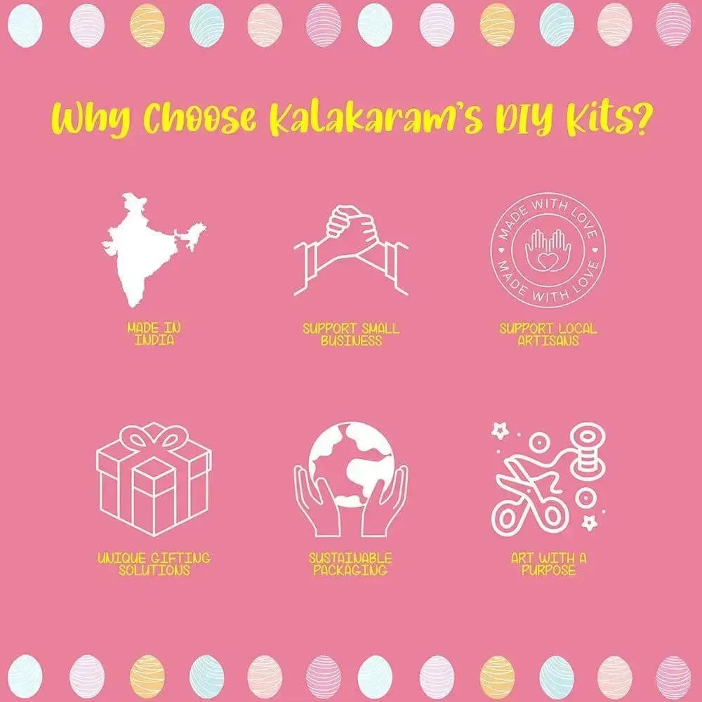 Kalakaram Resin Egg Painting Kit – DIY Art Activity for Kids with Paints, Brushes & Palette - Naivri