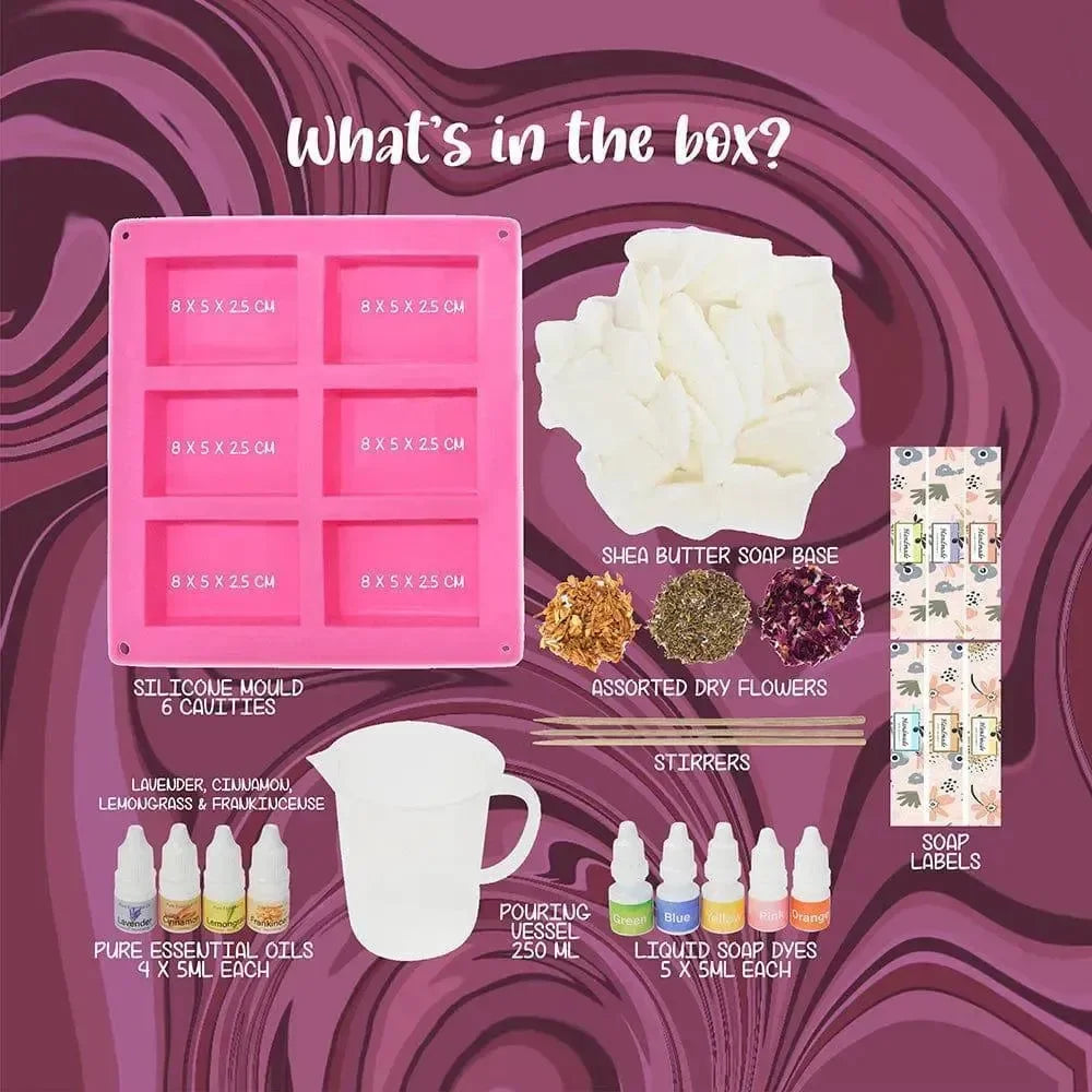 Kalakaram Shea Butter Soap Science Kit – Creative STEM Craft for Kids (7Y+) - Naivri
