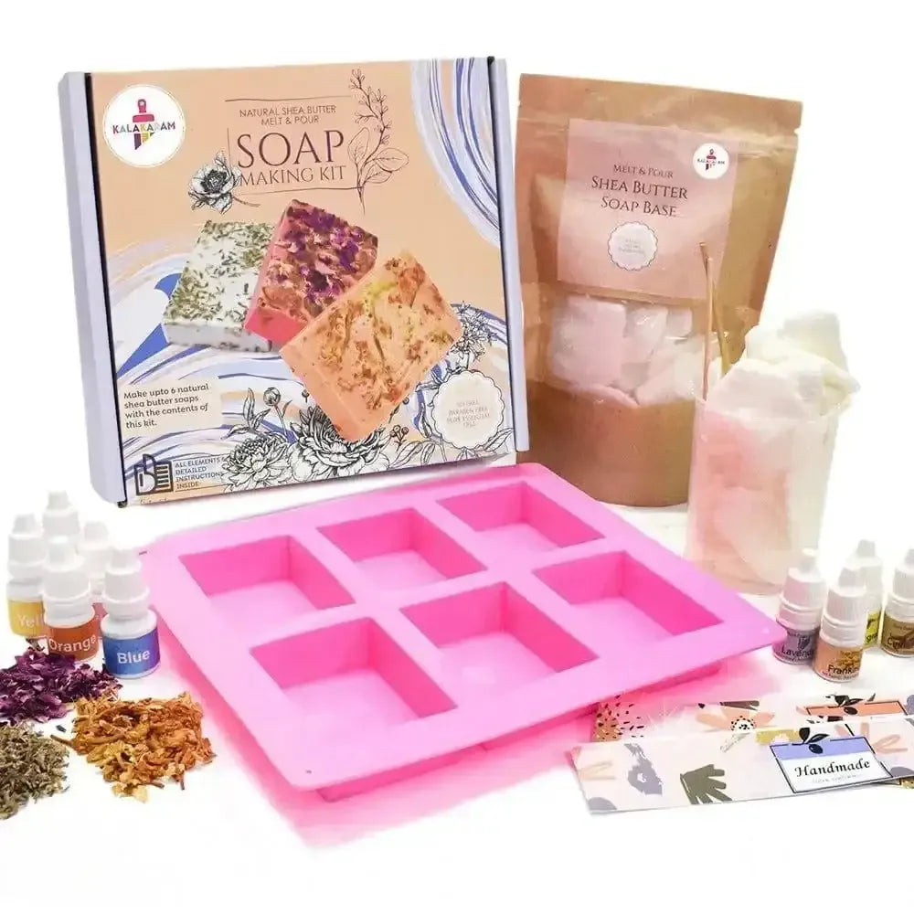 Kalakaram Shea Butter Soap Science Kit – Creative STEM Craft for Kids (7Y+) - Naivri