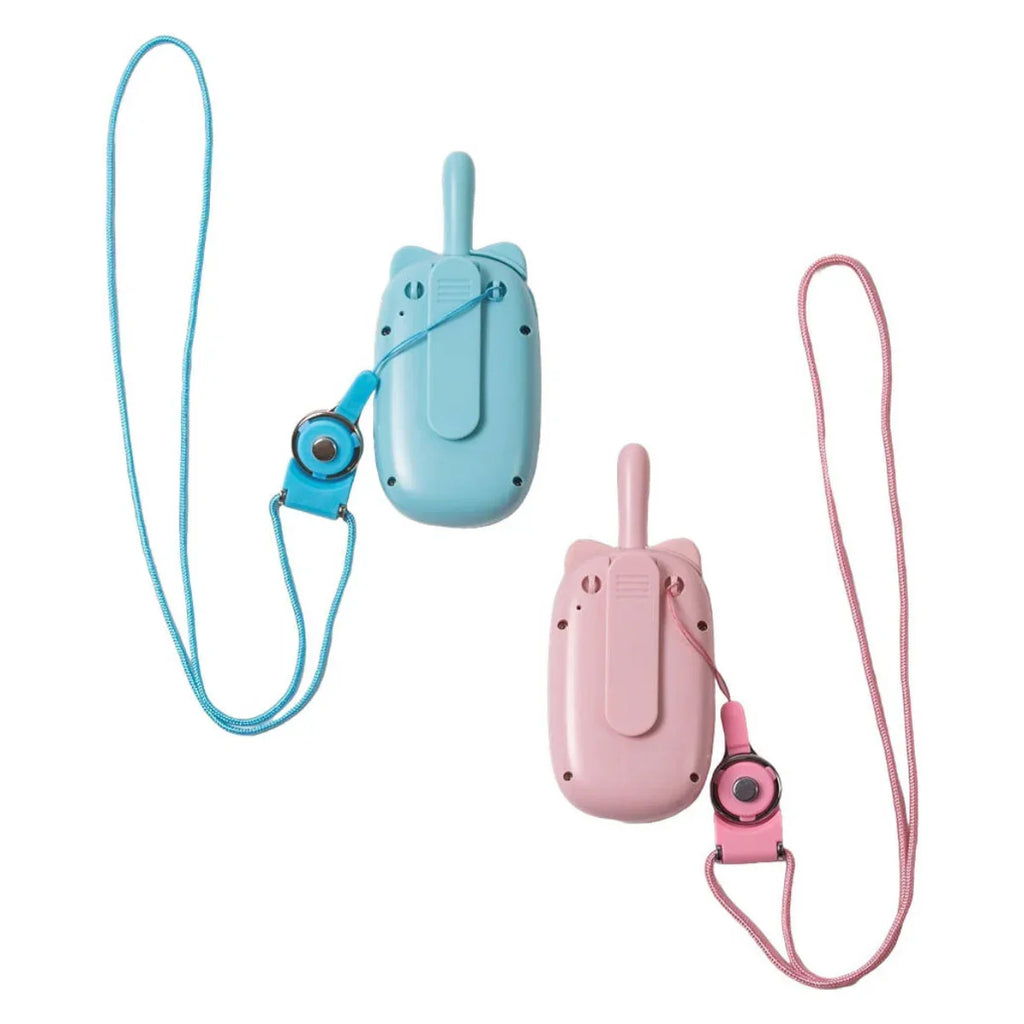 Kids Walkie-Talkie Set Pink/Blue – 3KM Range, USB Charging - Naivri