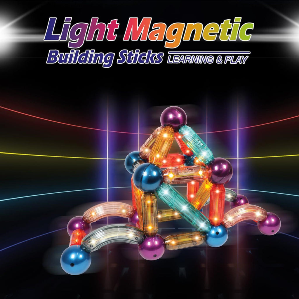 Kipa Magplay Magnetic Lightup Roundels 36pcs - Naivri