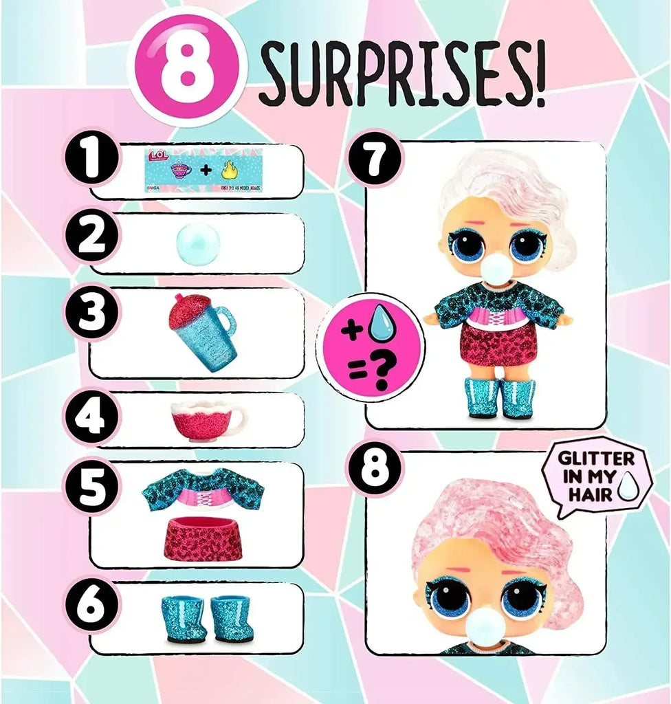 L.O.L. Surprise! Glitter Globe Doll – Winter Disco Series with Glitter Hair and 8 Surprises | Collectible Fashion Doll for Girls (Assorted Styles) - Naivri