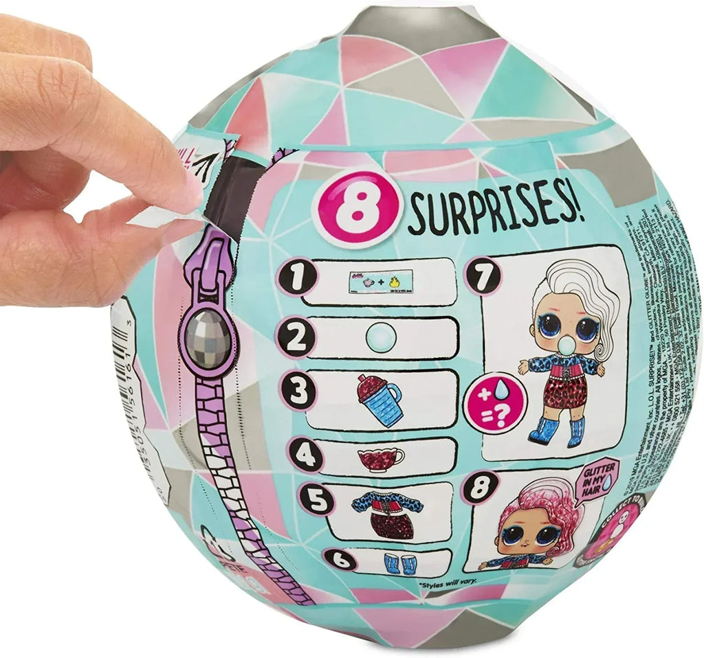 L.O.L. Surprise! Glitter Globe Doll – Winter Disco Series with Glitter Hair and 8 Surprises | Collectible Fashion Doll for Girls (Assorted Styles) - Naivri