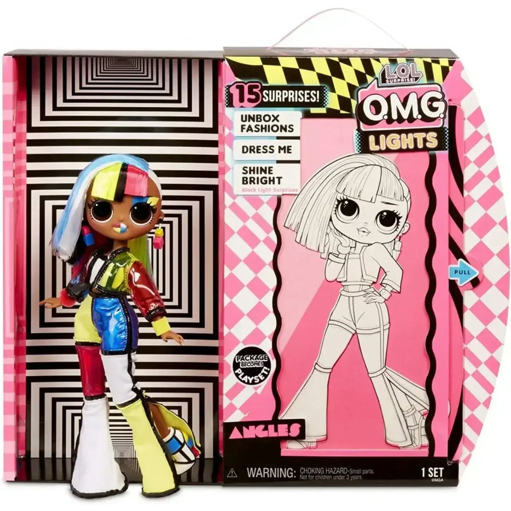 L.O.L. Surprise! O.M.G. Lights Angles Fashion Doll with 15 Surprises | Ages 3+ - Naivri
