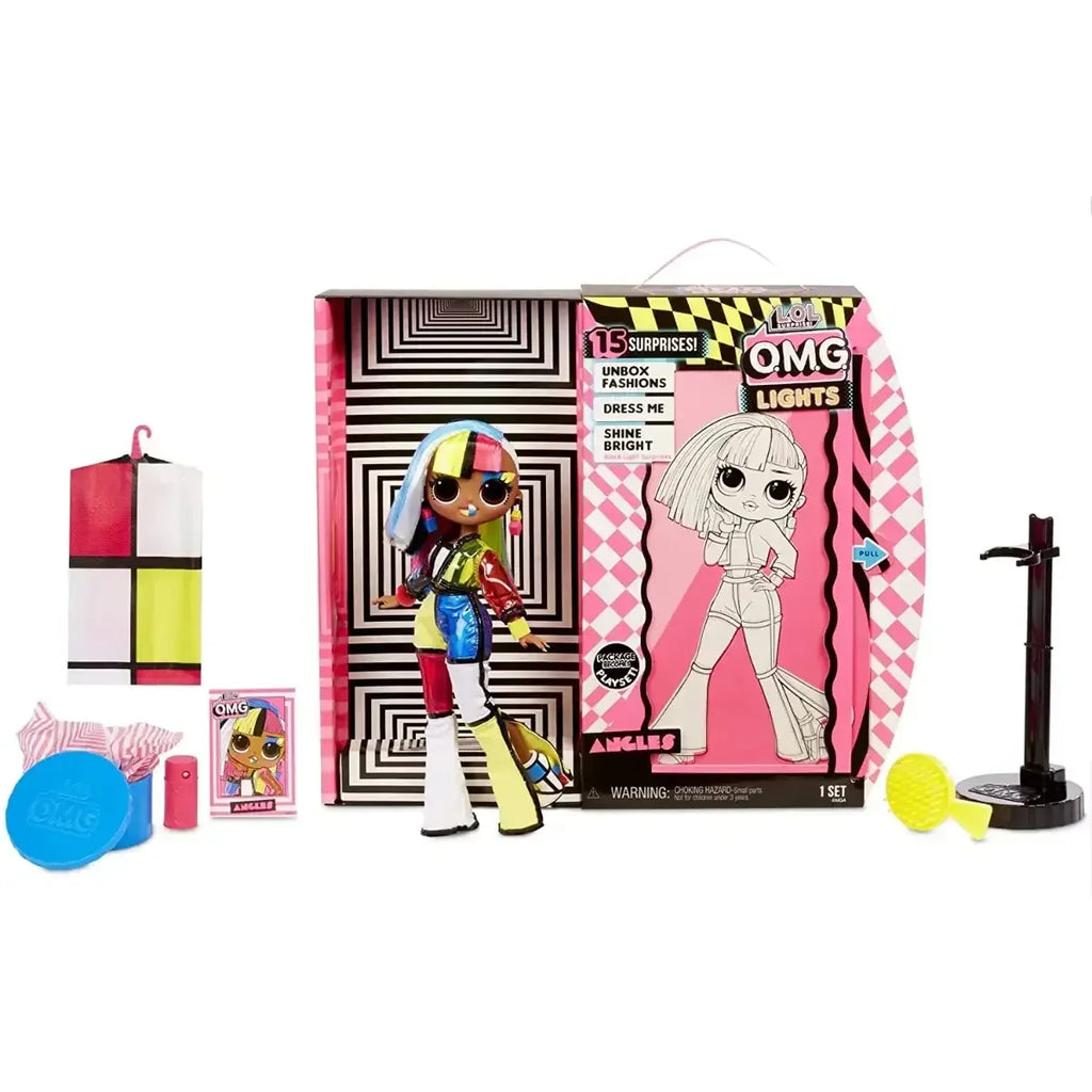 L.O.L. Surprise! O.M.G. Lights Angles Fashion Doll with 15 Surprises | Ages 3+ - Naivri
