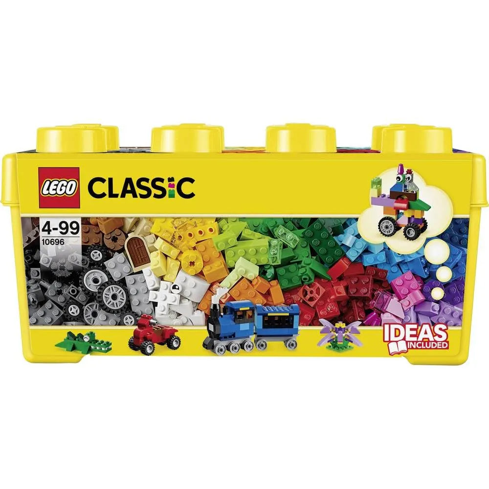 LEGO 10696 Classic Creative Builders Box – Multicolor Brick Set with Storage for Ages 4–99 - Naivri