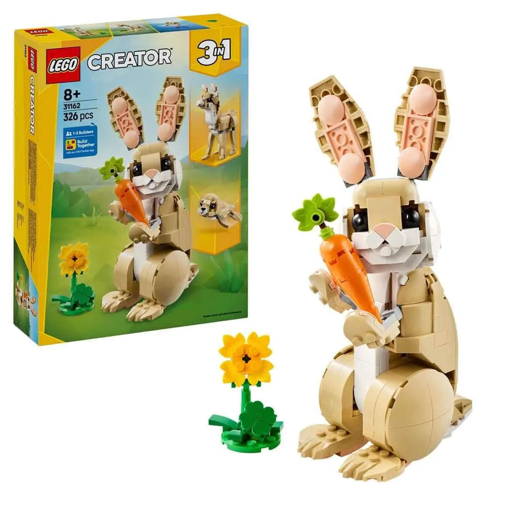 LEGO 31162 Cute Bunny & Friends 3-in-1 Animal Builder Set – Posable Nature Play for Kids 8+ - Naivri