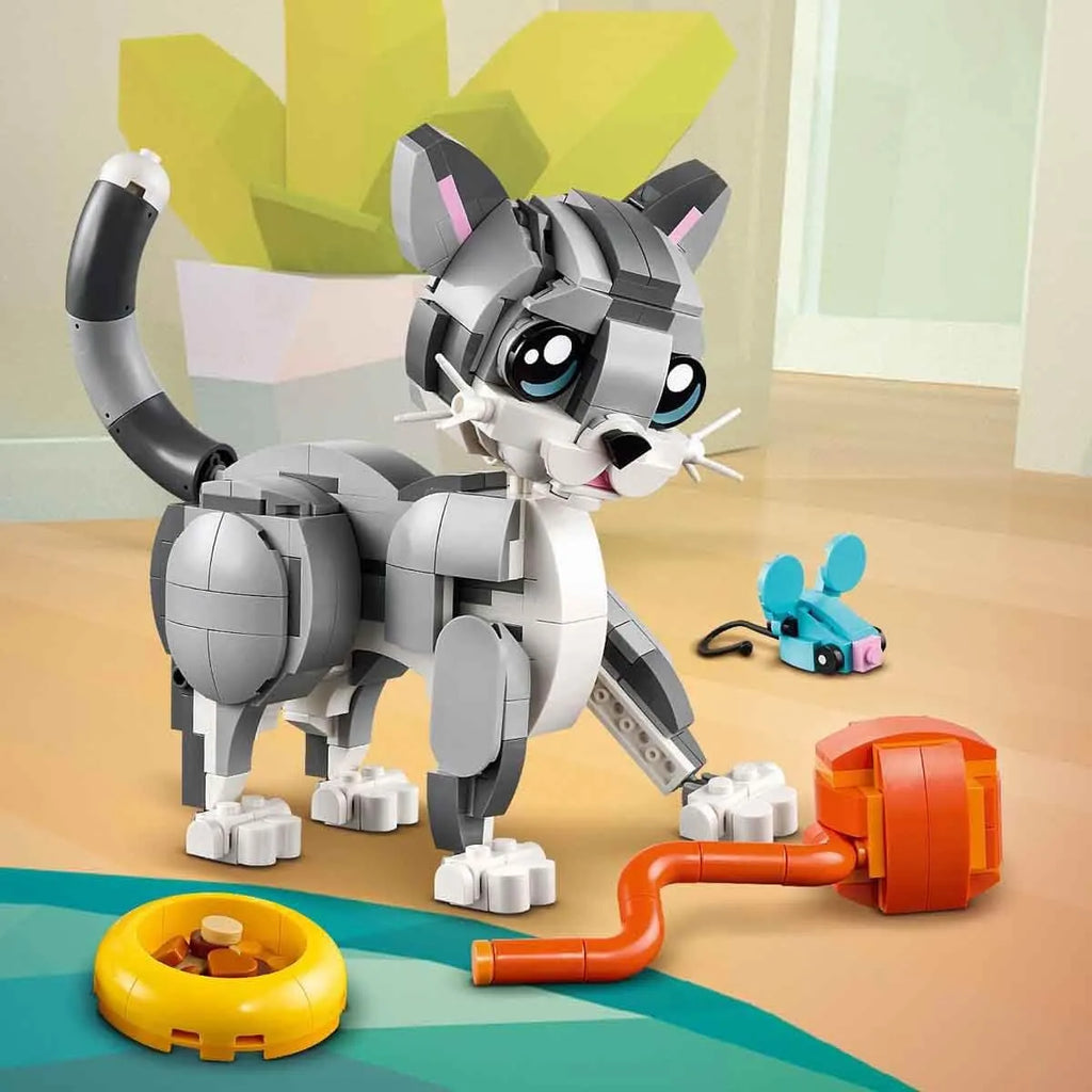 LEGO 31163 Playful Cat & Pets 3-in-1 Animal Builder Set – Posable Creative Play for Kids 8+ - Naivri