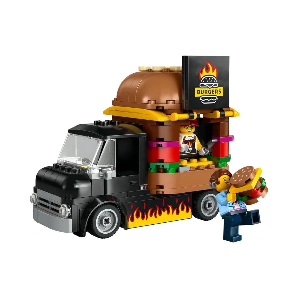 LEGO 60404 City Burger Truck Build & Serve Playset – Fast-Food Role-Play Fun for Ages 5+ - Naivri