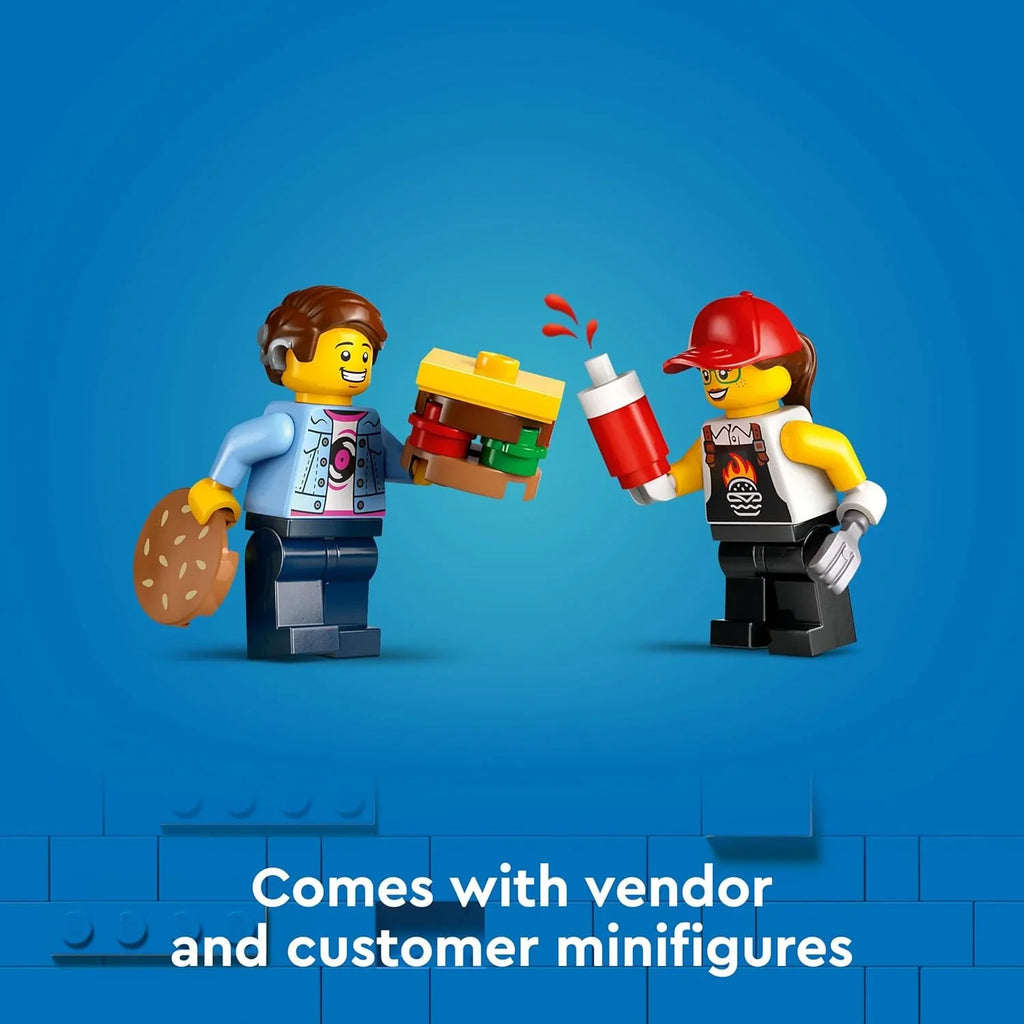 LEGO 60404 City Burger Truck Build & Serve Playset – Fast-Food Role-Play Fun for Ages 5+ - Naivri