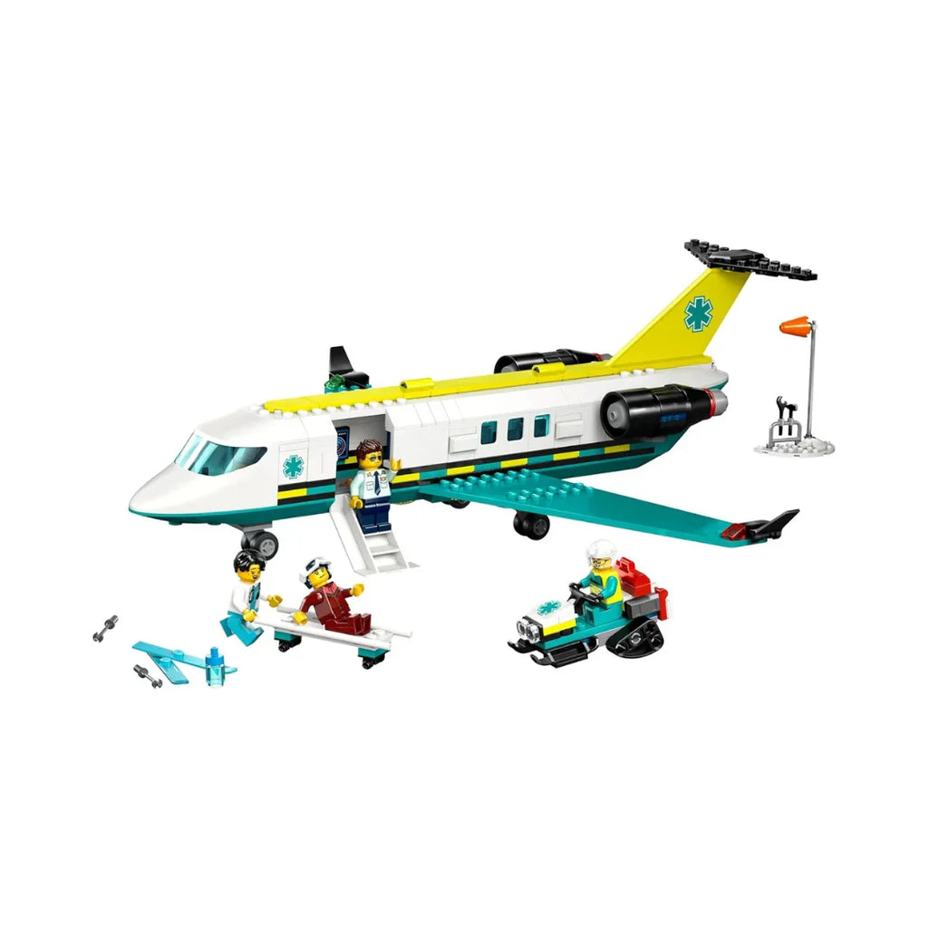 LEGO 60465 City Emergency Air Ambulance Aircraft – Rescue Plane & Medical Playset for Ages 6+ - Naivri