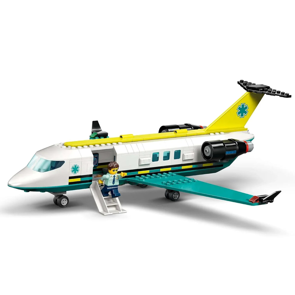 LEGO 60465 City Emergency Air Ambulance Aircraft – Rescue Plane & Medical Playset for Ages 6+ - Naivri