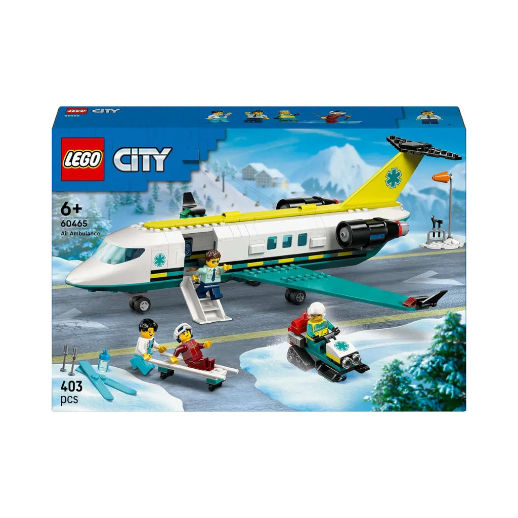 LEGO 60465 City Emergency Air Ambulance Aircraft – Rescue Plane & Medical Playset for Ages 6+ - Naivri