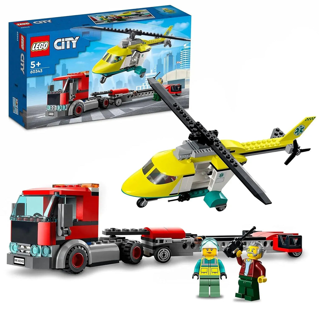 Lego City 60343 Rescue Helicopter Transport - Naivri