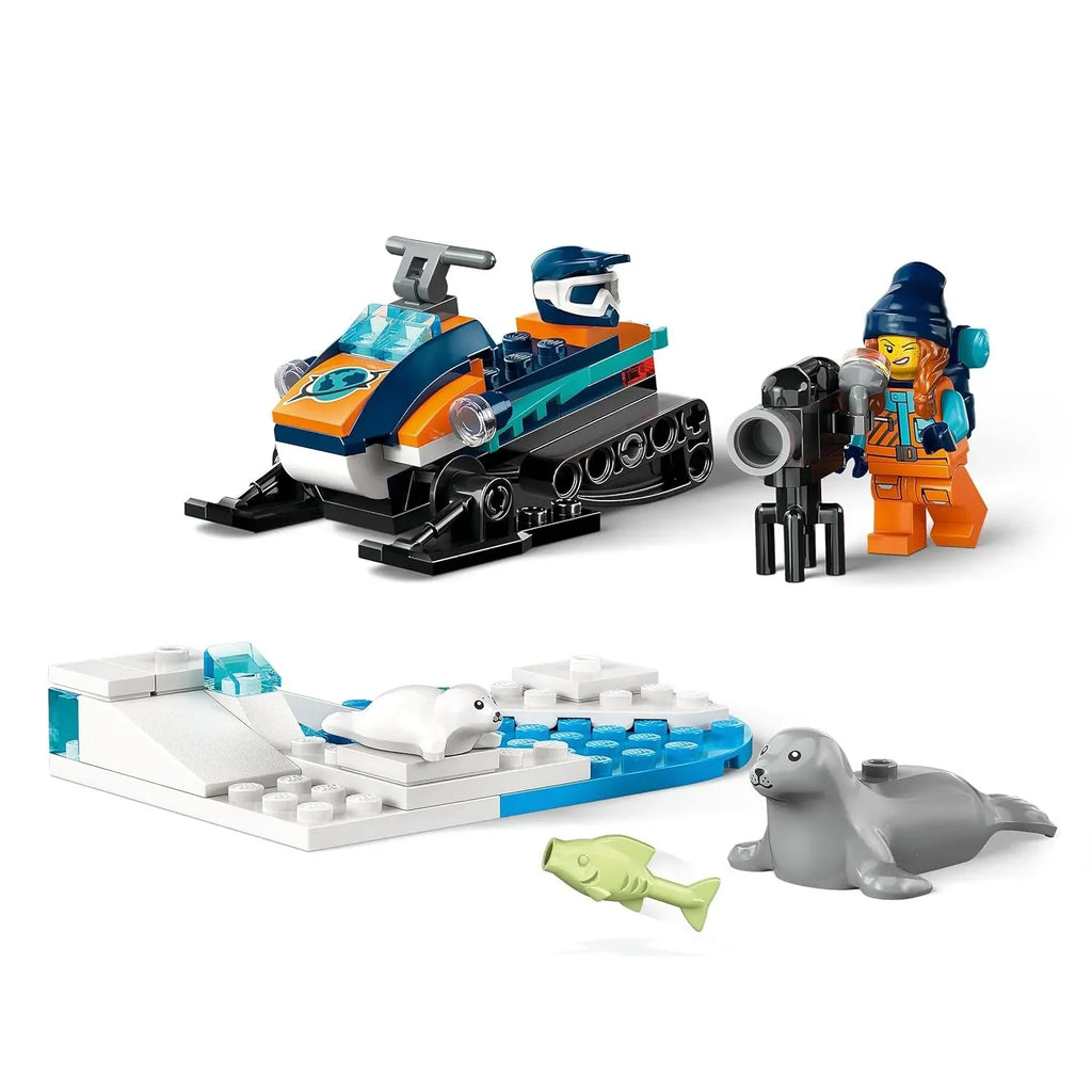 LEGO City 60376 Arctic Explorer Snowmobile – Arctic Adventure Toy for Kids - Naivri