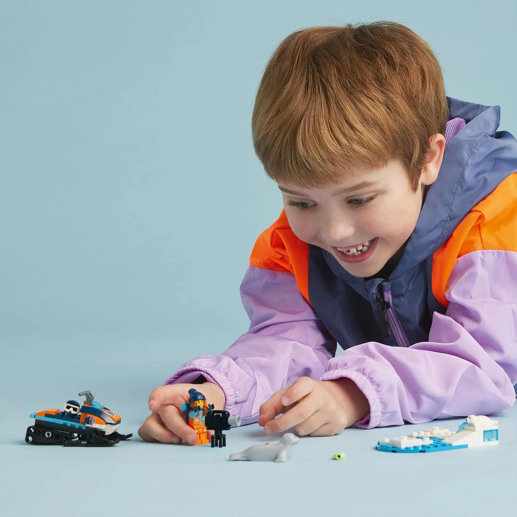 LEGO City 60376 Arctic Explorer Snowmobile – Arctic Adventure Toy for Kids - Naivri