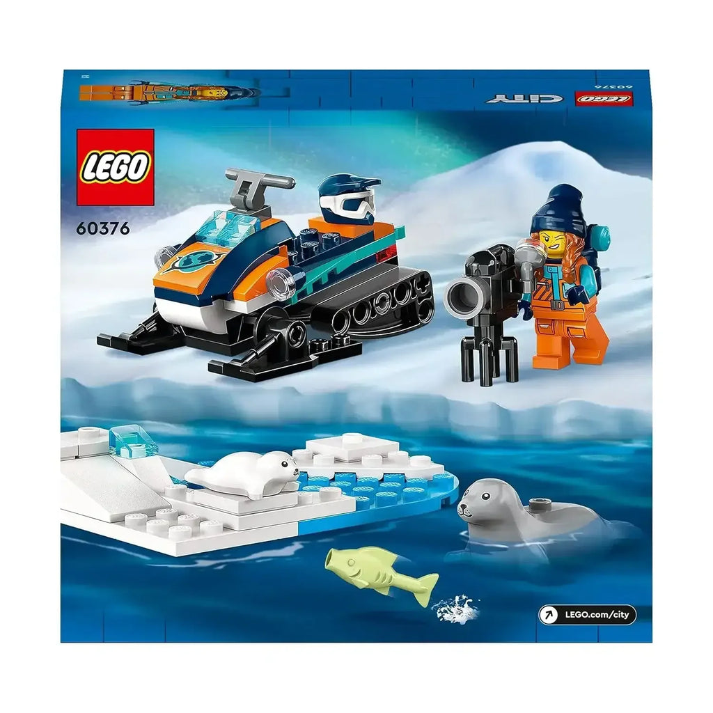 LEGO City 60376 Arctic Explorer Snowmobile – Arctic Adventure Toy for Kids - Naivri