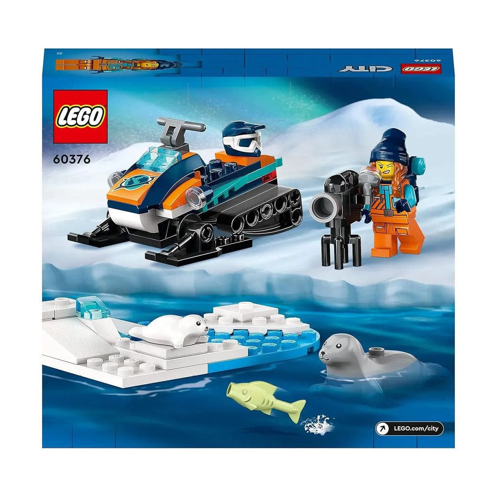 LEGO City 60376 Arctic Explorer Snowmobile – Arctic Adventure Toy for Kids - Naivri