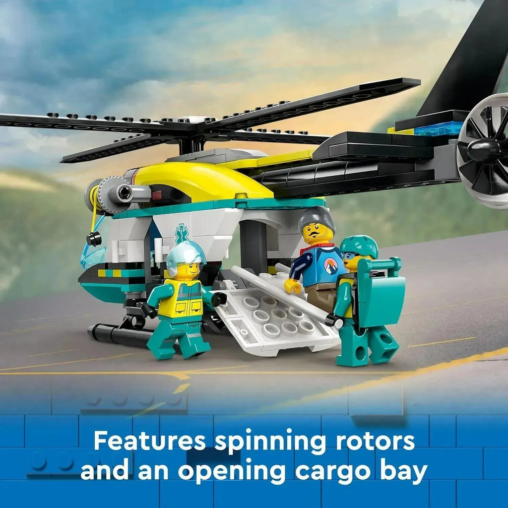 Lego City 60405 Emergency Rescue Helicopter - Naivri