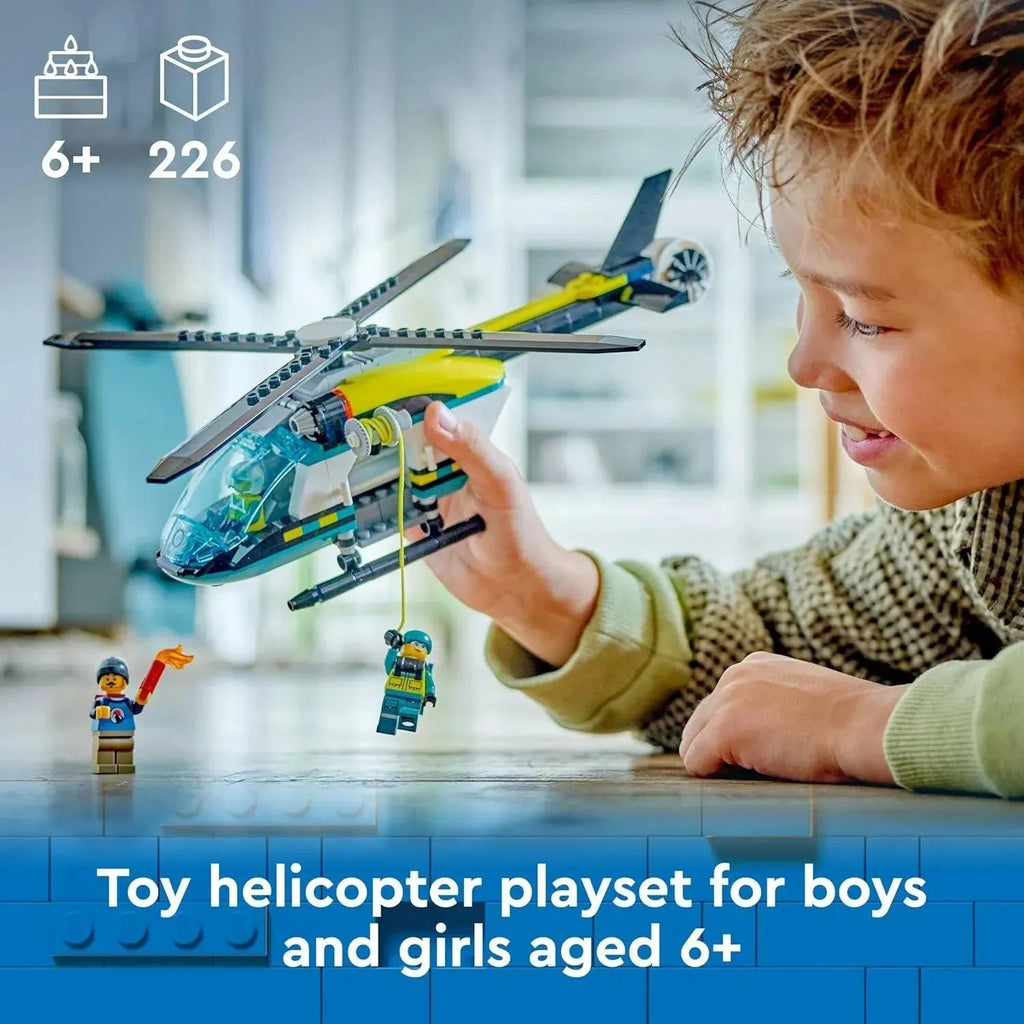 Lego City 60405 Emergency Rescue Helicopter - Naivri