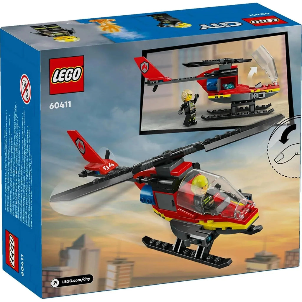 Lego City 60411 Fire Rescue Helicopter - Naivri