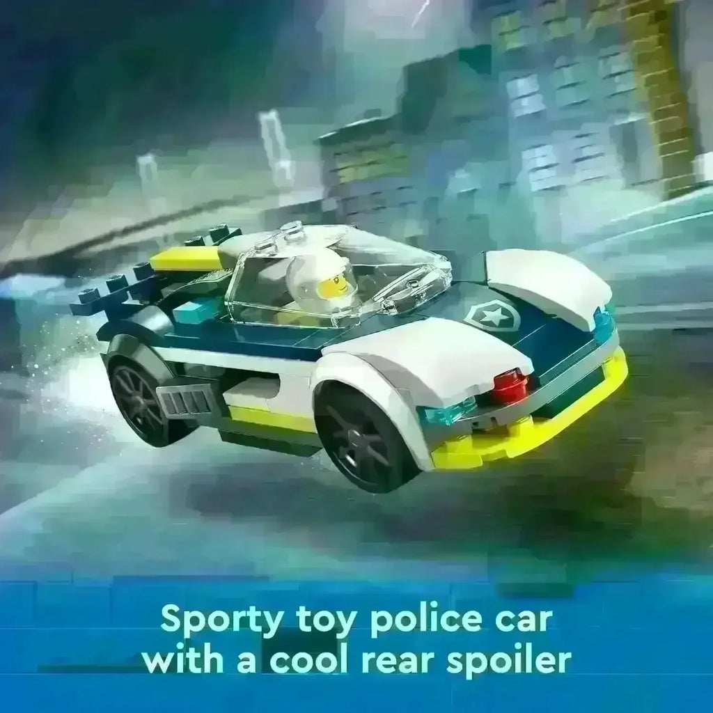LEGO City 60415 Police Car and Muscle Car Chase – High-Speed Vehicle Chase Building Set for Kids - Naivri