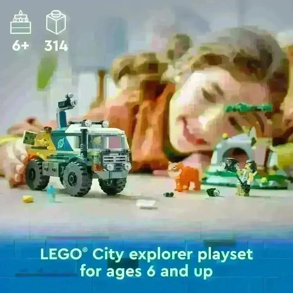 LEGO City 60426 Jungle Explorer Off-Road Truck – Wildlife Adventure Building Set for Kids (6+ Years) - Naivri