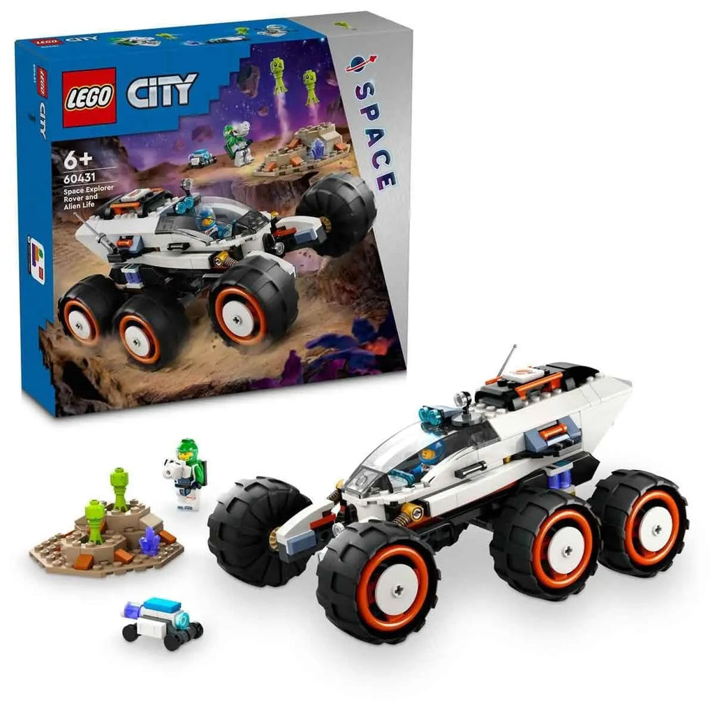 LEGO City 60431 Space Explorer Rover Set – Alien Discovery Playset for Kids 6+ - Naivri