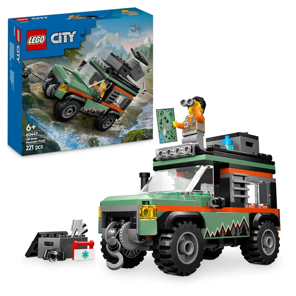 LEGO City 60447 Off-Road 4x4 Mountain Truck – Adventure Toy for Kids - Naivri