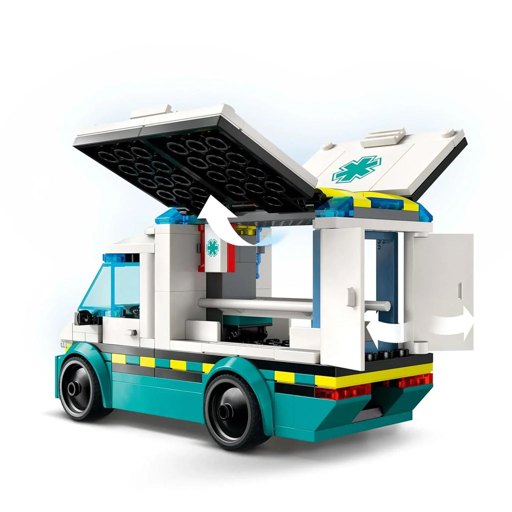 LEGO City 60451 Emergency Ambulance – Rescue Play Truck for Kids 5+ - Naivri