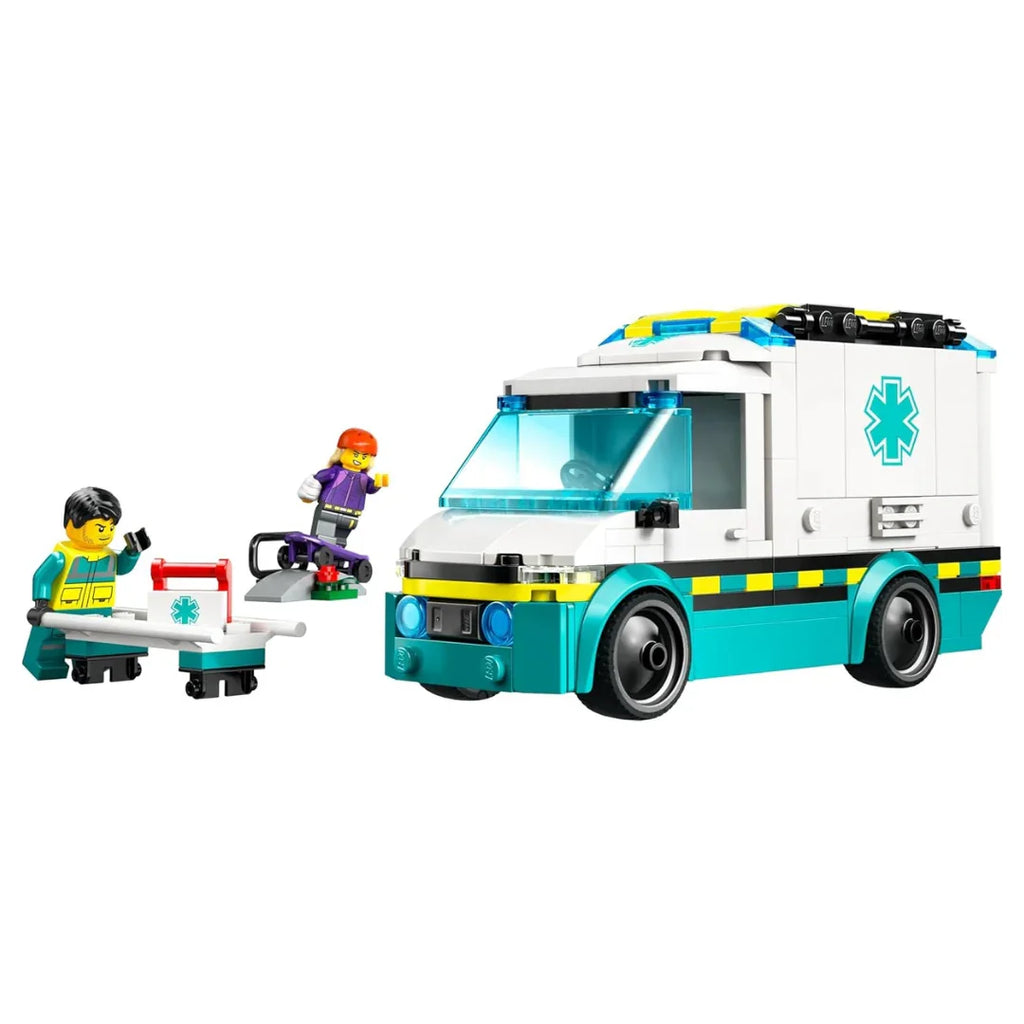 LEGO City 60451 Emergency Ambulance – Rescue Play Truck for Kids 5+ - Naivri