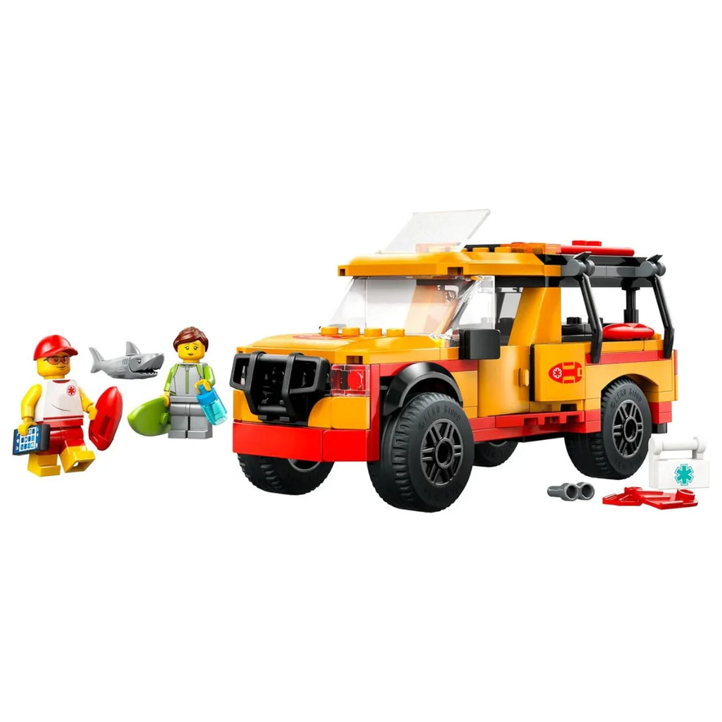 LEGO City 60453 Lifeguard Beach Rescue Truck – Action Playset for Kids 6+ - Naivri