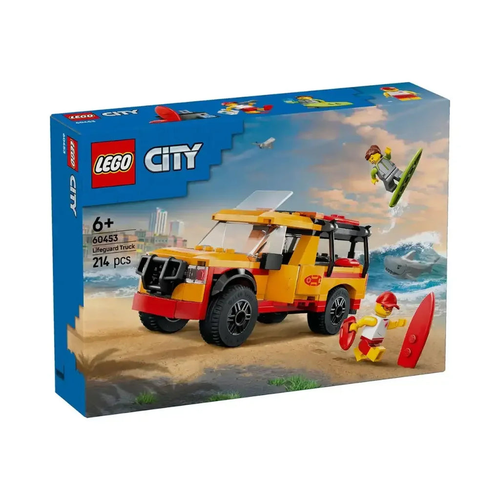 LEGO City 60453 Lifeguard Beach Rescue Truck – Action Playset for Kids 6+ - Naivri