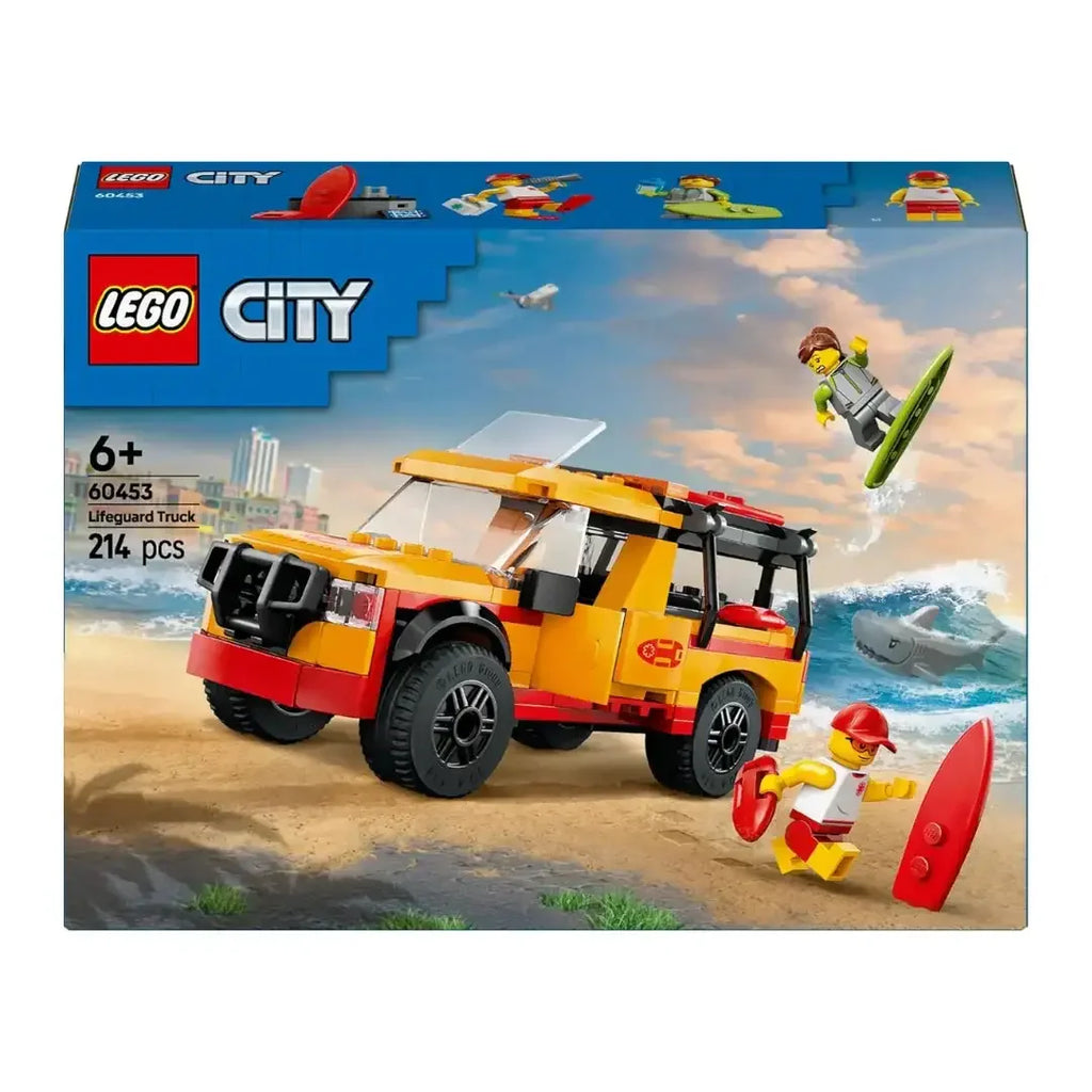 LEGO City 60453 Lifeguard Beach Rescue Truck – Action Playset for Kids 6+ - Naivri