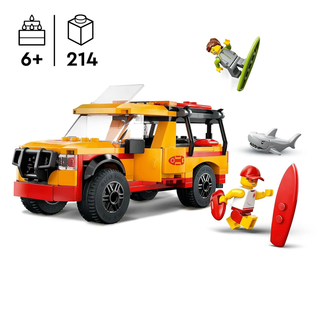 Lego City 60453 Lifeguard Beach Rescue Truck - Naivri