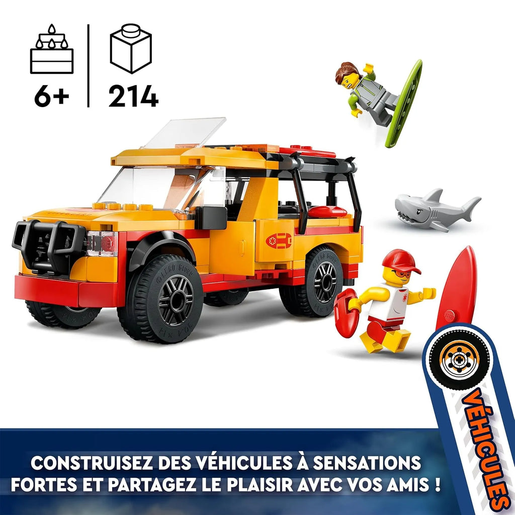 Lego City 60453 Lifeguard Beach Rescue Truck - Naivri