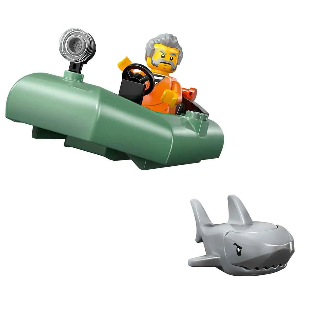LEGO City 60456 Police Boat Chase – Water Rescue Action Playset for Kids 6+ - Naivri