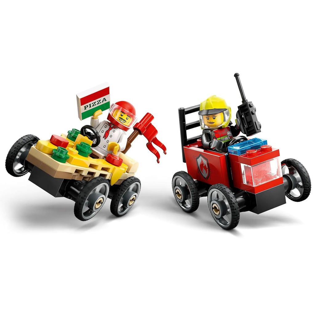 Lego City 60458 Pizza vs. Fire Truck Race Car Pack - Naivri