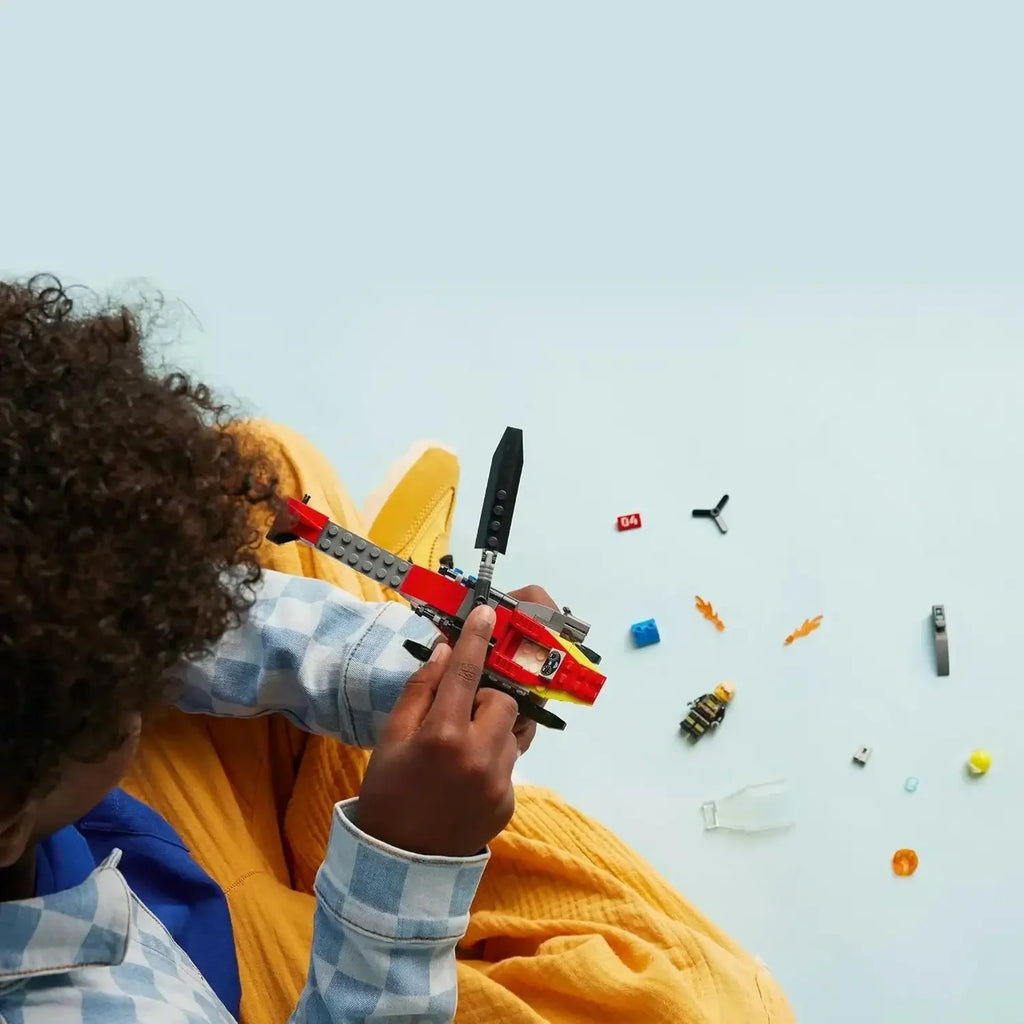 LEGO City Fire Rescue Helicopter 60411 – Action-Packed Building Set for Kids 5+ - Naivri