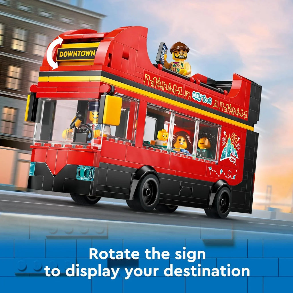 LEGO City Red Double-Decker Bus 60407 Building Toy for Kids 7+ - Naivri