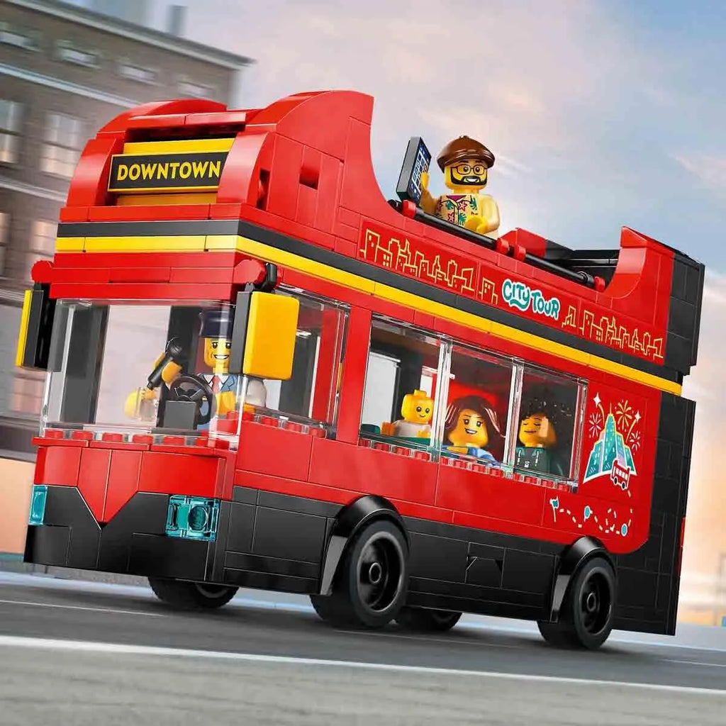 LEGO City Red Double-Decker Bus 60407 Building Toy for Kids 7+ - Naivri