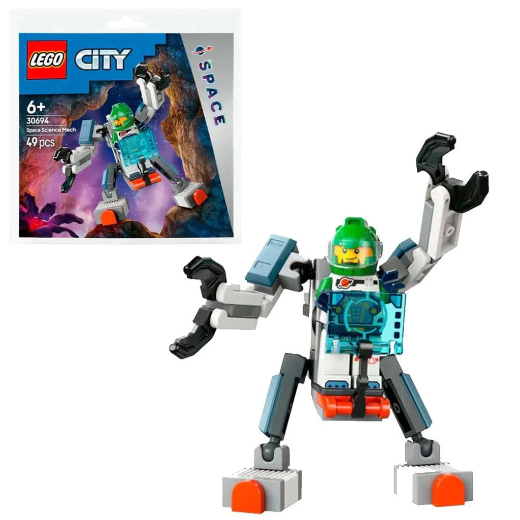 LEGO City Space Science Mech 30694 – Mini Astronaut Robot Set (49 Pieces) - Naivri
