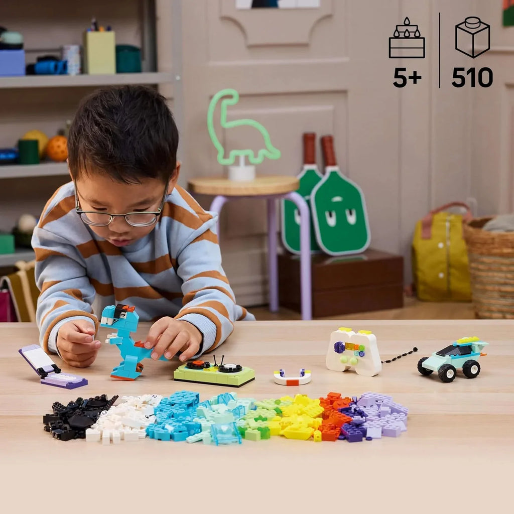 LEGO Classic Cool Creative Box 11043 – Colorful Building Bricks Toy for Kids 5+ - Naivri