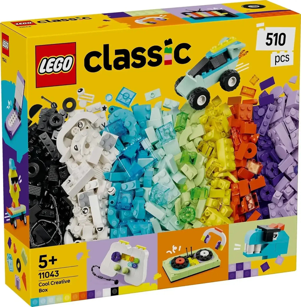 LEGO Classic Cool Creative Box 11043 – Colorful Building Bricks Toy for Kids 5+ - Naivri